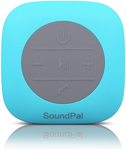 Bluetooth Shower Speaker - SoundPal Water Resistant Wireless and Hands-free Speaker with Suction Cup - Compatible with All Bluetooth Devices - Blue