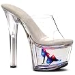 Ellie Shoes Women's 709-TRUCKGIRL 7" Pointed Stilletto w/Light Up Truckgirl Mule