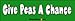 Give Peas A Chance - funny bumper stickers (Medium) Image
