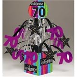 Milestone Celebrations 70th Birthday Mini Cascade Centerpiece