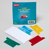 Staples Brand Colored File Tabs/Inserts