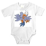 Onesie with startled, bird, scared