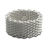Sterling Silver Mesh Ring