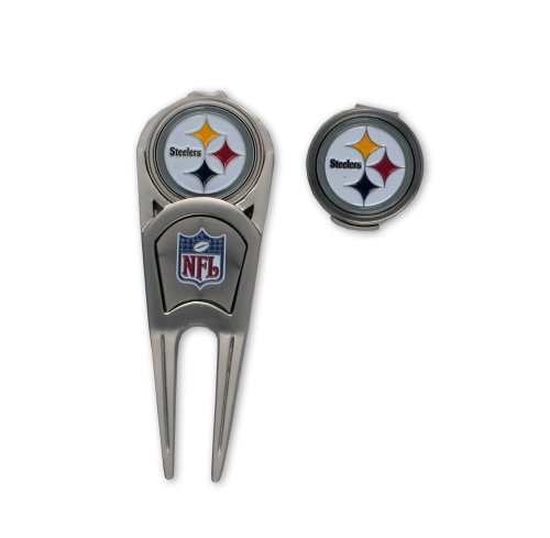 Pittsburgh Steelers Ball Mark Repair Tool & Hat Clip Combo