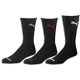 Puma Men's 3 Pack Assorted Crew Sock