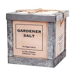 Gardener Salt Pere Pelletier Salt from France in Wood Box 17.6 oz