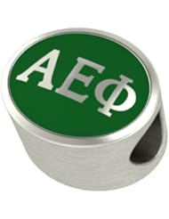 Alpha Epsilon Phi Enamel Sorority Bead Charm Fits Most European Style Bracelets. High Quality Exclusive Bead in Stock for Fast Shipping