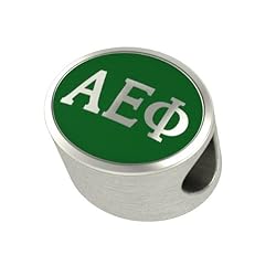 Alpha Epsilon Phi Enamel Sorority Bead Charm Fits Most European Style Bracelets. High Quality Exclusive Bead in Stock for Fast Shipping