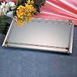 8X11 MIRROR VANITY TRAY - 8X11 MIRROR WITH GOLD PLATED ACCENTS VANITY TRAY - Vanity Tray