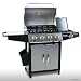 EDELSTAHL GASGRILL GAS GRILL GRILLWAGEN BARBECUE BBQ MS MIT TEMPERATURANZEIGE