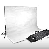 Lightfox� HISY02Set_weiss6m Hintergrundsystem inkl. Hintergrundstoff 6 x 3m mit Tragetaschevon "Lightfox�"