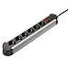 Hama Superior-Line Steckdosenleiste 6fach Aluminium 1,5 m