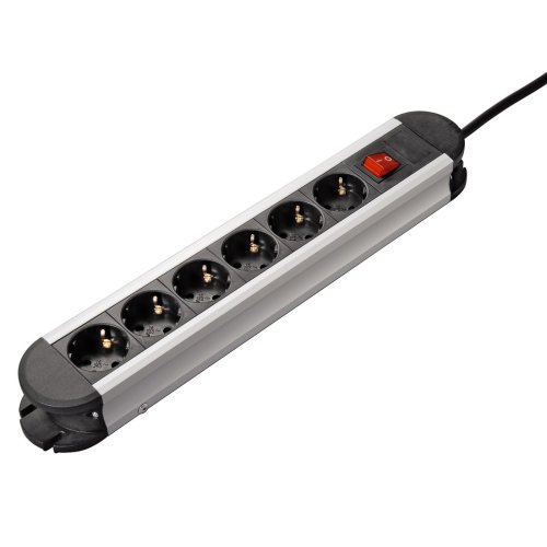 Hama Superior-Line Steckdosenleiste 6fach Aluminium 1,5 m Preisvergleich