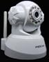Wireless IP Camera with Pan & Tilt, Night Vision, 2 Way Audio, Apple Mac and Windows compatible. Color - White