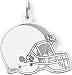 Sterling Silver NFL Cleveland Browns Football Helmet Charm