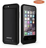 iPhone 6S Plus Battery Case, [Apple MFI certified] Nekteck 4000mAh iPhone 6 6S Plus battery Case External Protective Charger Charging Case Backup Pack Cover Juice Bank For iPhone 6/ 6s Plus - Black