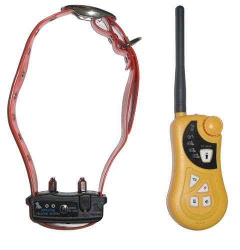 WATERPROOF 4-IN-1 REMOTE CONTROL SPORTSTRAINING COLLAR FOR TWO DOGS