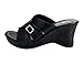 Women's Fashion Wedge Sandal Entwist Upper with BuckleTie Easy Slip on