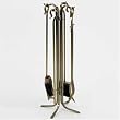 Woodfield Polished Iron 5-piece Tool Set for Fireplace