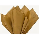 Antique Gold Tissue Paper 15" X 20" - 100 Sheet Pack