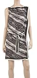 IMAGE OF SCARF PRINT SLEEVELESS DRESS BKOMBLSF, M