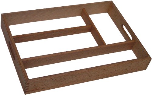 H & L Russel Ltd Cutlery Tray, Beech Wood 34 x 24.5 x 5 Centimetres