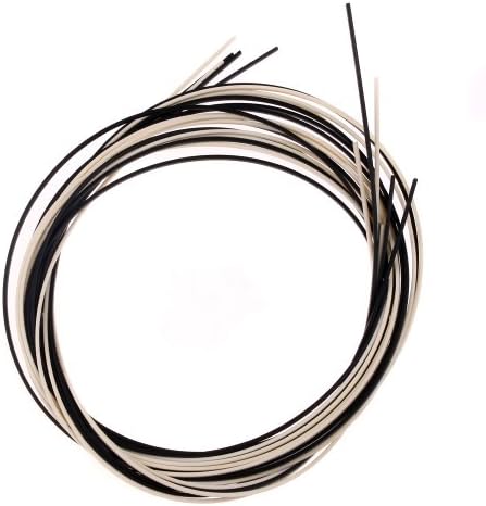 10pcs 5 Feet Black &amp; Ivory ABS Guitar Binding Purfling Strip 1650*1.5*2mm Thick