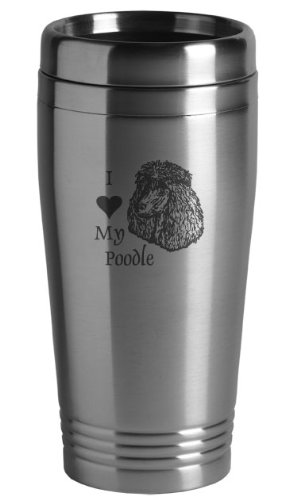16-ounce Stainless Travel Mug My Poodle
