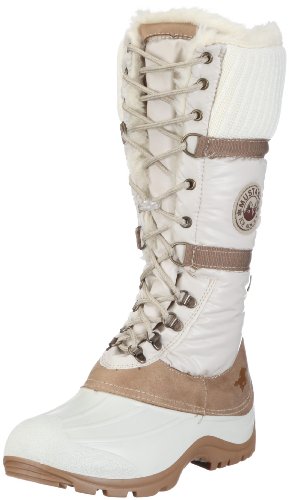Mustang Moonboots 1080602/100, Damen Stiefel, Weiss (Off-White 100), EU 39
