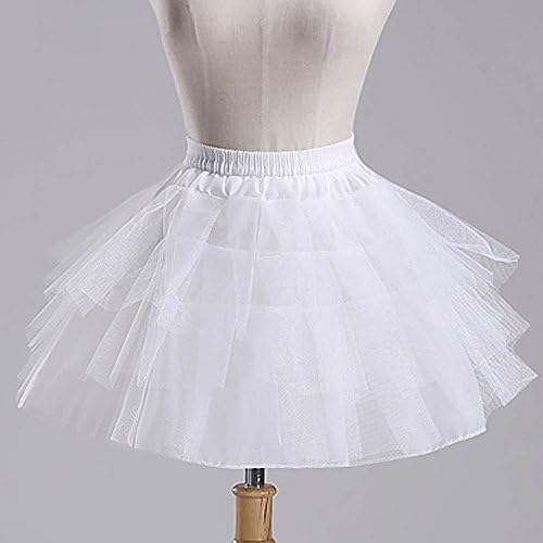 Bridal Casual Cos Lolita Hoopless Short Crinoline Petticoats Slips Underskirt