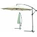 Redwood Leisure 3m Banana Steel Frame Parasol - Cream