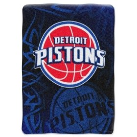 Detroit Pistons 60''x80'' Royal Plush Raschel Throw Blanket
