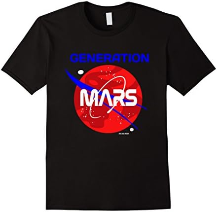 Men's Occupy Mars T-shirt Generation Mars Tee Large Black
