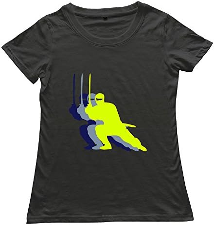 Women's T Shirt Ninja 3c Size S Black