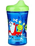 Gerber Graduates Advance Developmental Hard Spout Sippy Cup in Boy Colors, 10-Ounce ( Pack of 4 )