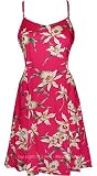 Star Orchid Spaghetti Strap Hawaiian Aloha Tropical Sun Dress - Mini Style
