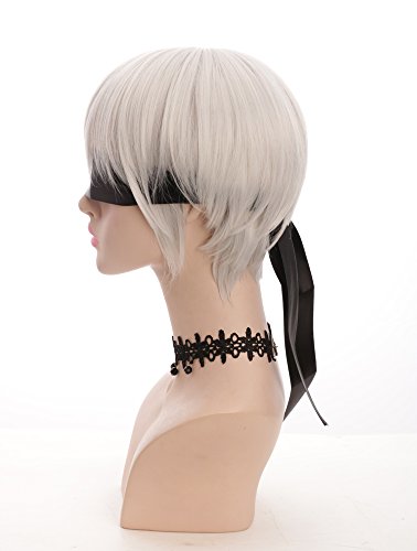 Yuehong-White-Short-Straight-BOB-Sexy-Stylish-Heat-Resistant-Synthetic-Hair-Wig