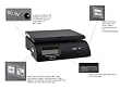 Weighmax 2822-35 lbs capacity, Black, postal shipping scale
