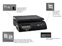 Weighmax 2822-35 lbs capacity, Black, postal shipping scale