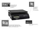 Weighmax 2822-35 lbs capacity, Black, postal shipping scale