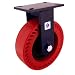 RWM Casters 76 Series Plate Caster, Rigid, Kingpinless, Phenolic Wheel, Roller Bearing, 2500 lbs Capacity, 8" Wheel Dia, 3" Wheel Width, 10-1/2" Mount Height, 7-1/4" Plate Length, 5-1/4" Plate Width