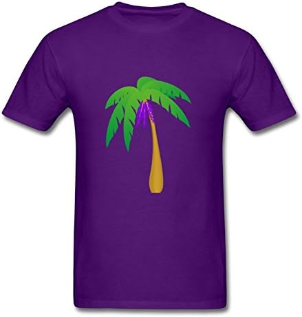 Omaschn Styling Men Palm Tree Short-sleeve - Palm Tree Painting In X-large
