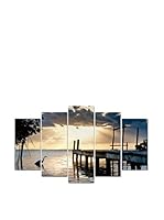 Wall Decor Fotocuadro 5 Piezas Pirámide Shiptrip