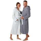 Produkt-Bild: Butt ist Gut Walk-Frottier Kapuzen-Bademantel - weiss - S