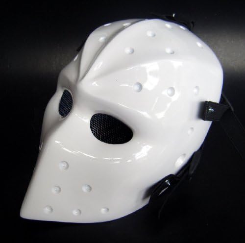 NEEWAR BESTDEAL AVENGER Mask - Fiberglass White Knight Rider Full Face Mask Airsoft - Black Goalie Mask Army Airsoft Paintball BB Gun Full Face Game Protect Mask for Hunting Wargame, Costume Cosplay and All Military Purpose