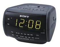 Sony ICF-C112 FM/AM Clock Radio with Full Power Back-up (Black)