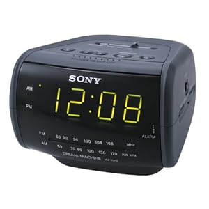 Sony ICF-C112 FM/AM Clock Radio with Full Power Back-up (Black)