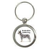 Australian Cattle Dog Key Chain (Round)