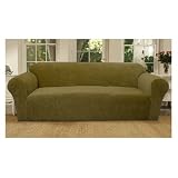 Velour Stretch Slipcover, Chair, Burgundy