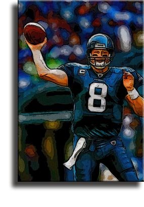 Completely Handpainted American Football Sport Painting, Custom Order FL4457, Oil on Canvas, with Option to Paint Jerry, Brett & Co. from Any Other Favorite Photograph or Picture, Unframed, Size 20